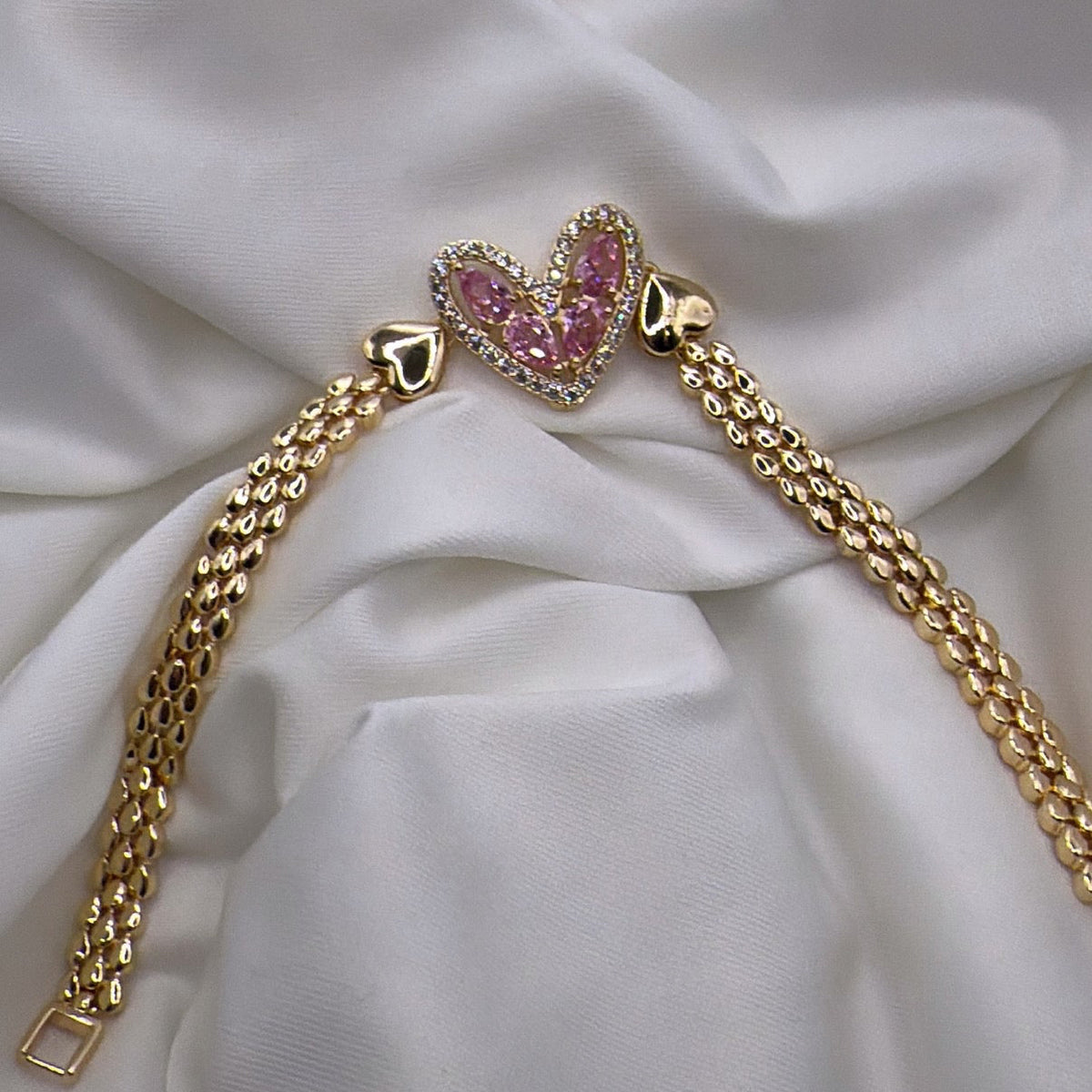 Pink Heart Bracelet