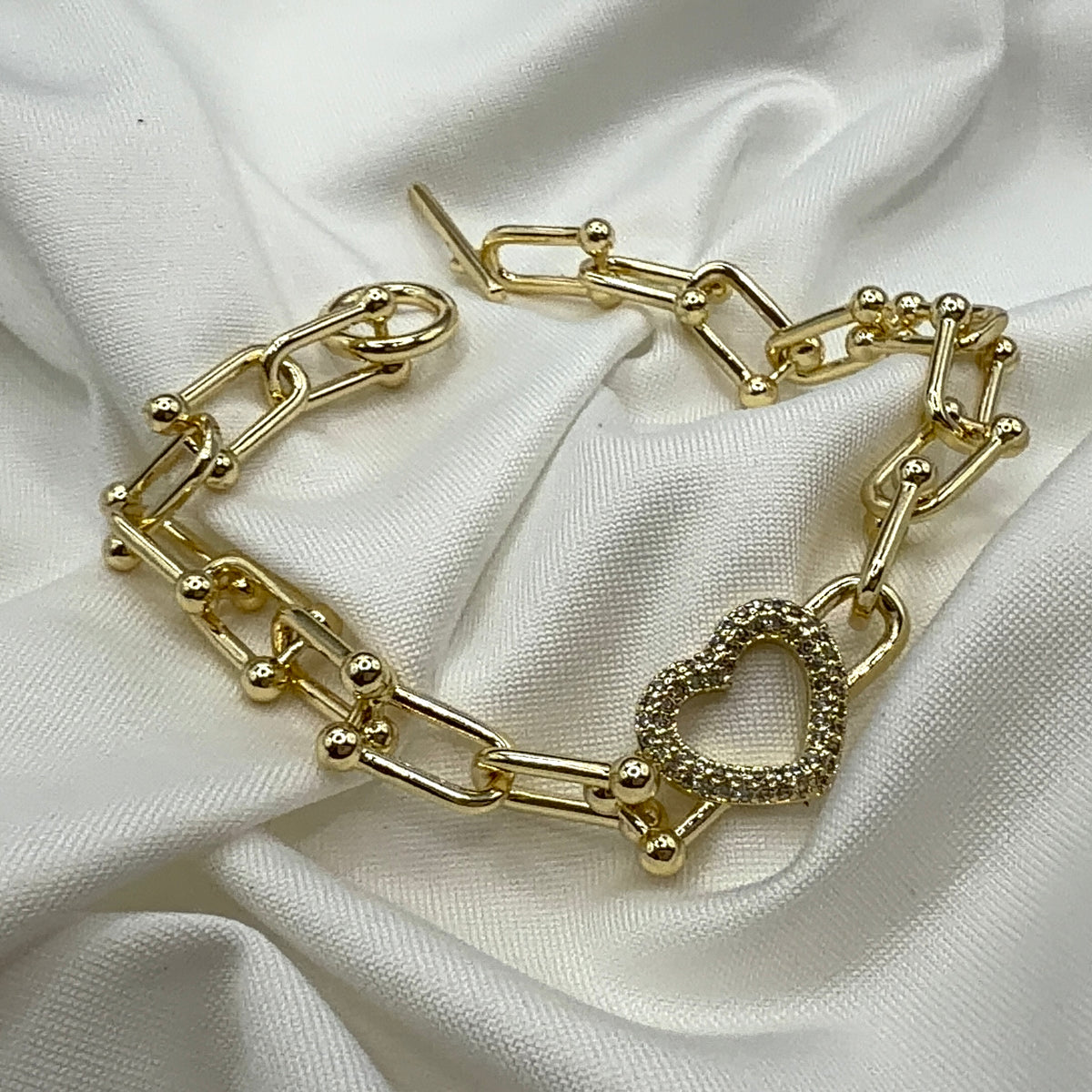 heart link bracelet