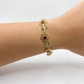 Sunflower Bracelet (black stone)